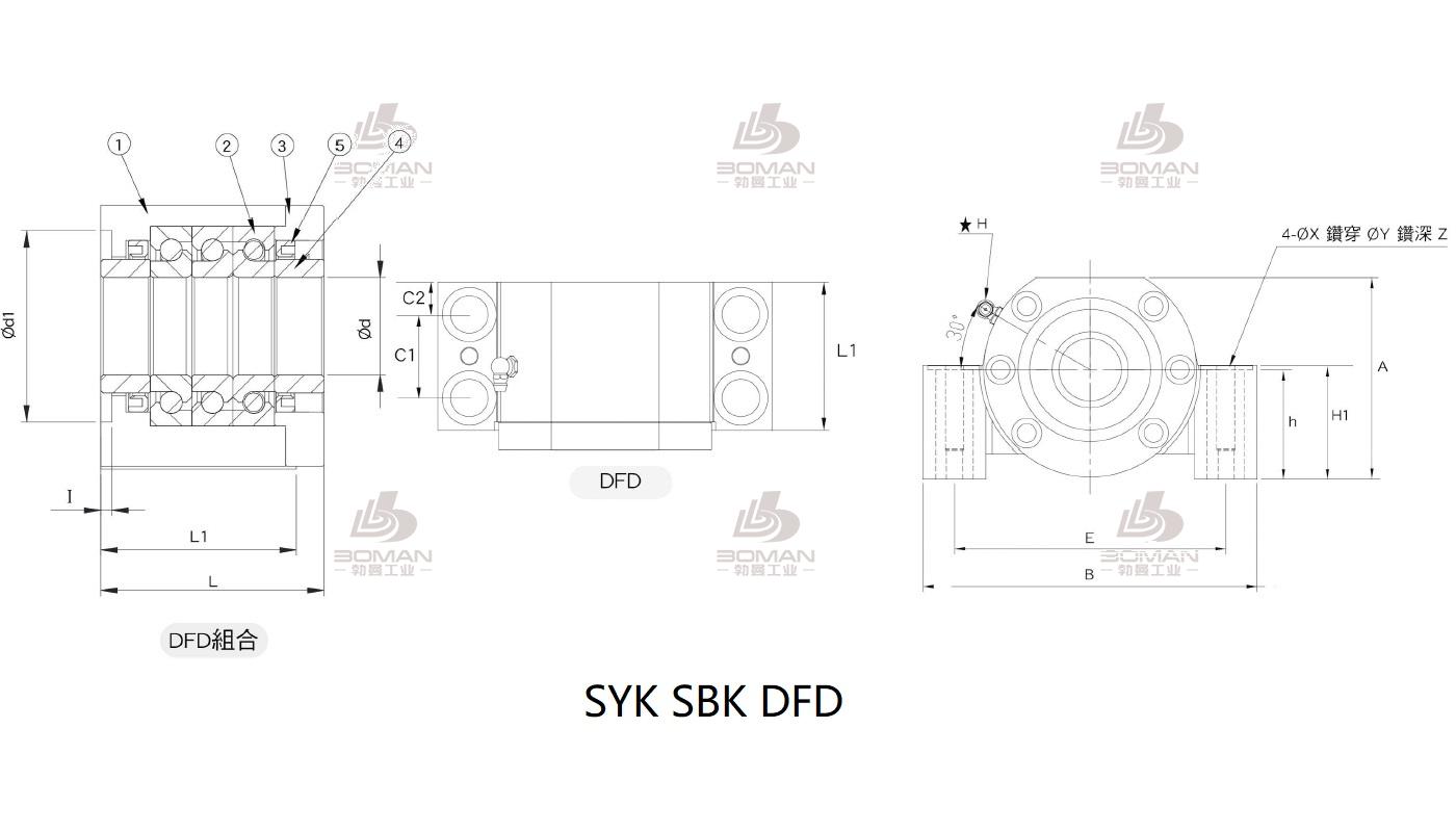 SYK MBCS17-YP 丝杆支撑座syk