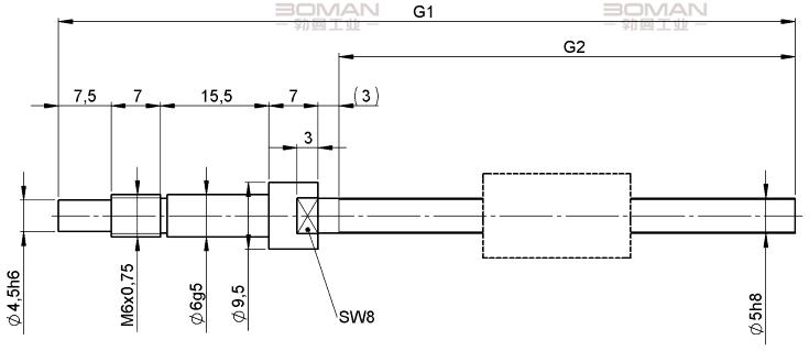 STEINMEYER施坦梅尔 1214/0,5.5.90.110 施坦梅尔滚珠丝杆结构图