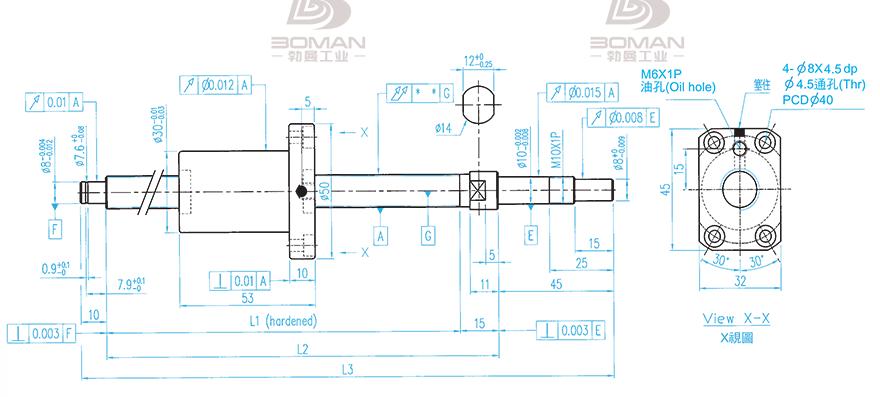 TBI XSVR01210B1DGC5-580-P1 tbi研磨丝杆1000mm精度