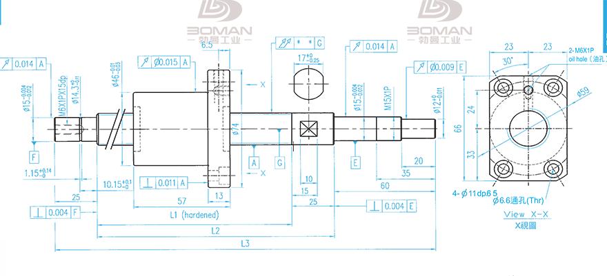 TBI XSVR02010B1DGC5-599-P1 tbi耐高温滚珠丝杆